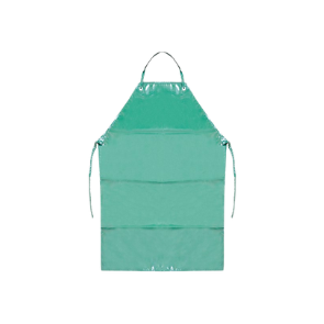 Mandil de protección contra sustancias químicas de PVC y soporte de poliéster al centro