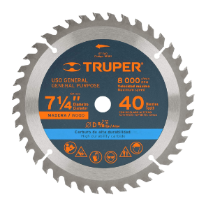 Disco para sierra circular madera 7-1/4