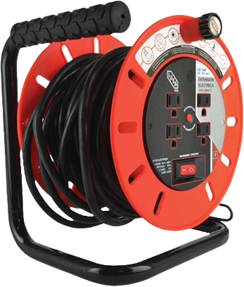 Extensiones 50" IUSA Extensión eléctrica de carrete 15 m, Cal.14