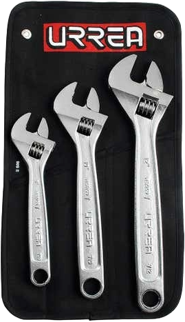 Juego de 3 llaves pericas Ajustable marca Urrea